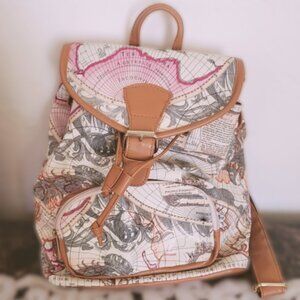 Lucy World Map Mini Backpack